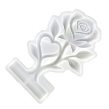 Eenvoudige bediening Heart Rose siliconen mal voor het-X1430