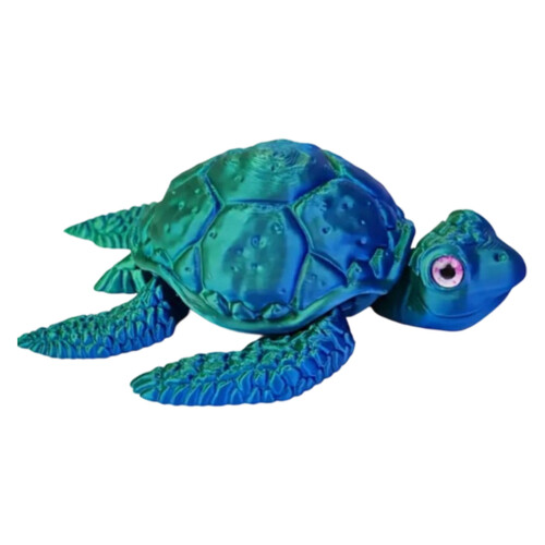 3D-geprinte zeeschildpadden, flexibele gewrichten gelede-1