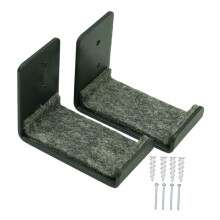 2Pcs Snowboard Wall Mount Storage Rack Space Saving Ski Holder for Home and Garage Display