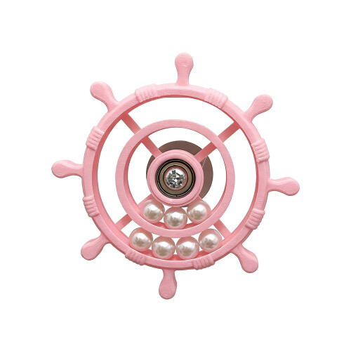 Simple Installation Rotate Toy Wheel for Parrots Providing-Pink