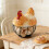 Chicken Styled Kitchen Bin For Everyday Organization Decorative 7