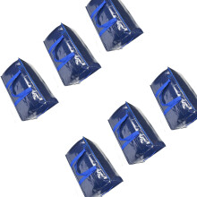 Pack of 6 Permanent Interlaced Travel Bags Tall Weight-Blue
