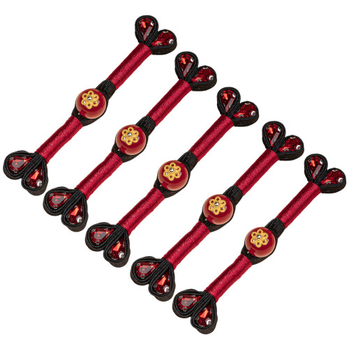 5Pcs Traditional Chinese Knot Button Closure Sewing-No. 19