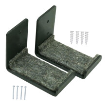 2Pcs Wall Mounted Snowboard Rack HeavyDuty Metal Holder for Skis Skateboards SpaceSaving Design