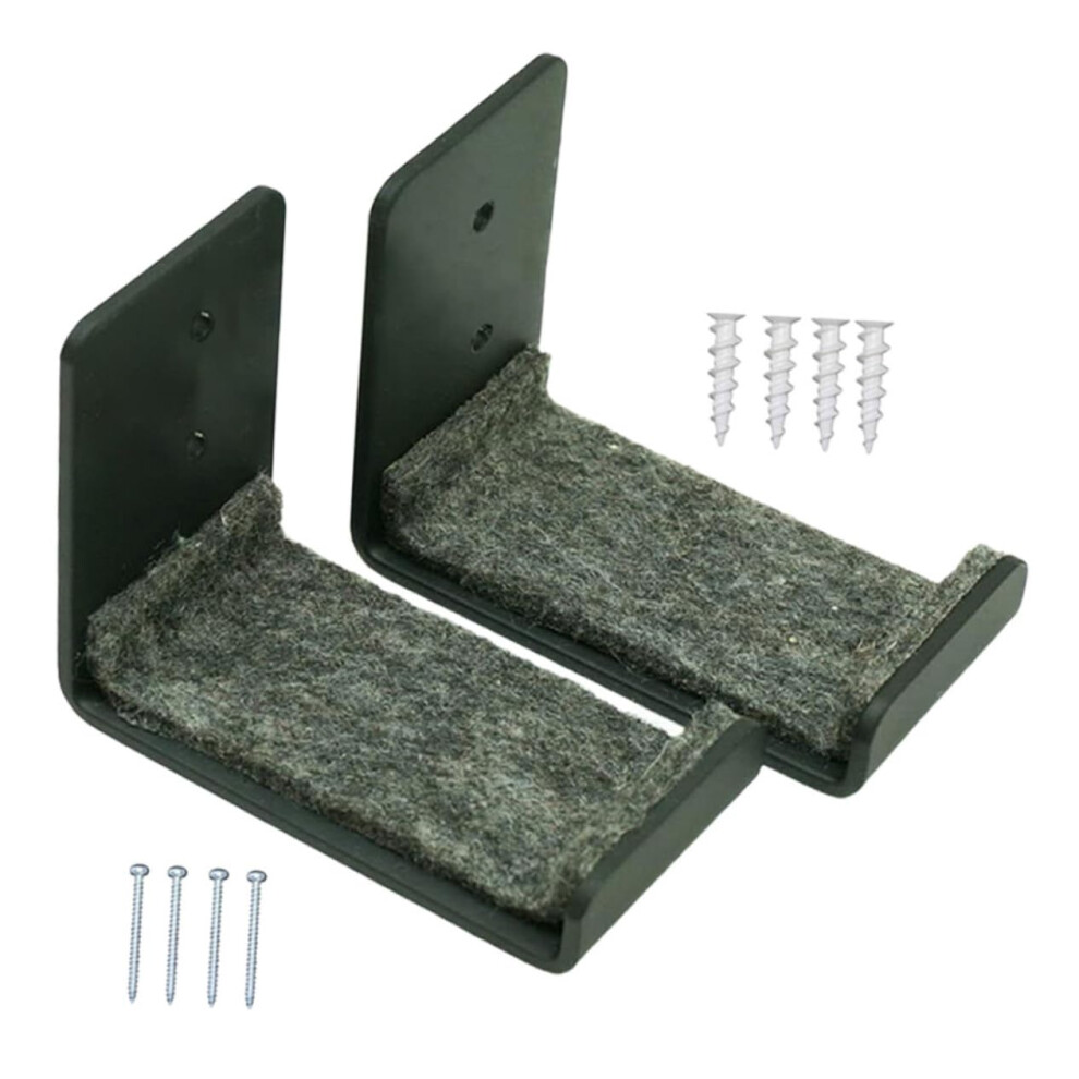 2Pcs Wall Mounted Snowboard Rack Heavyduty Metal Holder For Skis Skateboards Spacesaving Design 9092120410822