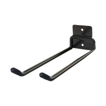 Garage Tool Organizer Heavy Duty Wall Mounted Rack with Foldable Iron Hooks for Garden and Garage Storage, Black