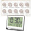 Modern LCD Alarm Clock For Desktop Wall Mount Temperature 4