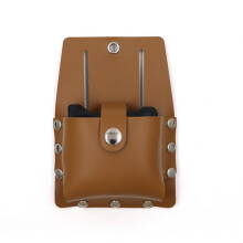 PU Leather Tape Measure Holder for Belt with Secure Strap and OneHanded Quick Access for Carpenters