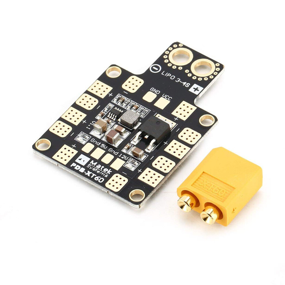 Xt60 Drone Power Distribution Board With Dual Bec 3S 4S Lipo 5V 2A 12V 0.5A For Quadcopter Helicopter 9455672907200