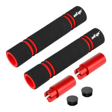 Elektroroller-Lenkerverlängerungshülse 2 Stück Schwarz Rot 205 mm