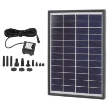 Fonte solar para banho de pássaros em material ABS, bomba de água solar externa com reinicialização rápida para projetos DIY em jardins e lagos,