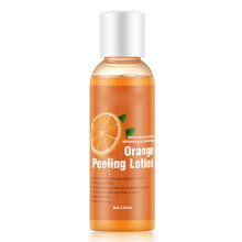 Lotion exfoliante à l'orange de 100ml, gel pour le visage et le corps, pour éclaircir