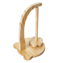 Wooden Yarn Holder and Rotating Dispenser Stand for Knitting and Crochet, Tangle Magnetic Feed