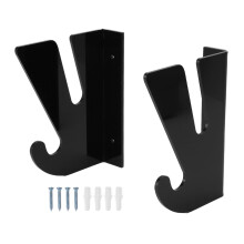 Skateboard Wall Mount Acrylic Display Rack with Hooks for Longboard Storage in Home or Garage