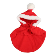 Warmer roter Weihnachtsmantel für mittelgroße und kleine Hunde, XL