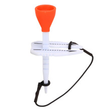 Verstellbare Kunststoff- und Silikongolfttees 35-55 mm Orange 85 mm