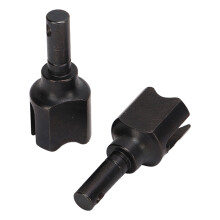 2 Stück Stahl-RC-Differenzial-Ausgänge für 1/7 & 1/8 Serie, Schwarz, 32x12,5 mm