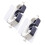 Broom Mop Holder Wall Mounted Organizer Rack with Hooks for Kitchen Bathroom Laundry White 2pcs 1