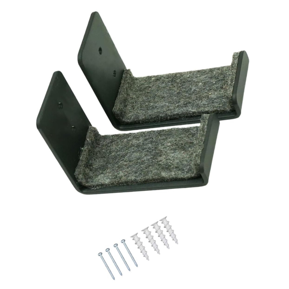 2Pcs Wall Mounted Snowboard Rack Space Saving Holder For Skis Skateboards And Ice Skates 9455672909341