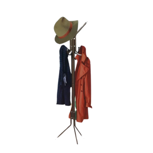 Tall Metal Coat Tree Brown 8 Hooks