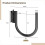4 Pack Heavy Duty E Track J Hooks, Carbon Steel Rustproof Storage Hooks for Garage, Trailer, Workshop 5