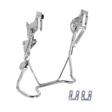 Electric Bike Double Leg Kickstand 16 Inch, Heavy Duty Rear Stand with Stable Support and Durable Iron Construction