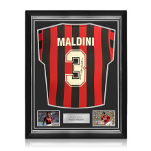 Paolo Maldini Signed AC Milan 1988 Home Football Shirt. Superior Frame