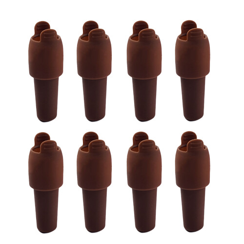 Packung mit 8 benutzerfreundlichen Silikonkorken mit-Kaffee