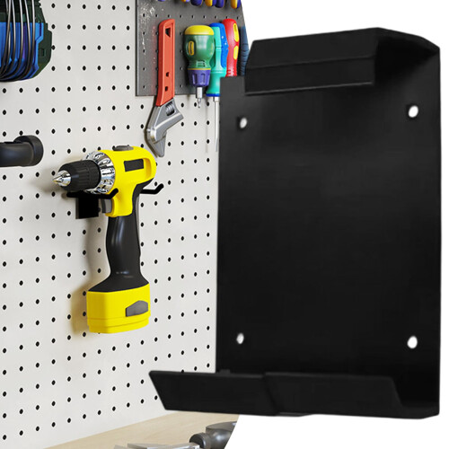 Power Tool Organizer, Wall Mounted Tool Rack for Garage – Space Saving Drill Holder with Durable OpenFrame Bracket and Cable Management System 2
