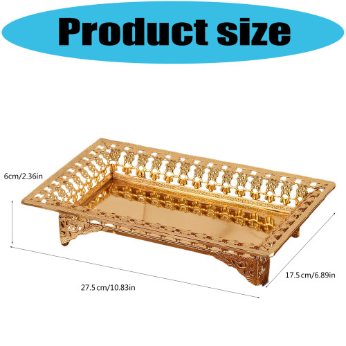 Elegantes Obsttablett aus Eisen mit ausgehöhltem Design. 2