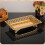 Luxurious Gold European Iron Hollow Out Rectangular Fruit Tray 6