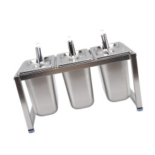 Edelstahl Gewürzregal 3er Set, 15cm hoch