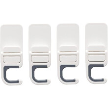 Broom and Mop Holder Wall Mount 4pcs No Drill Adhesive Waterproof SpaceSaving Organizer for Kitchen Bathroom