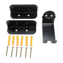 Black Bike Wall Mount Hanger, Minimalist Compact Rack for Garage Storage and Small Spaces
