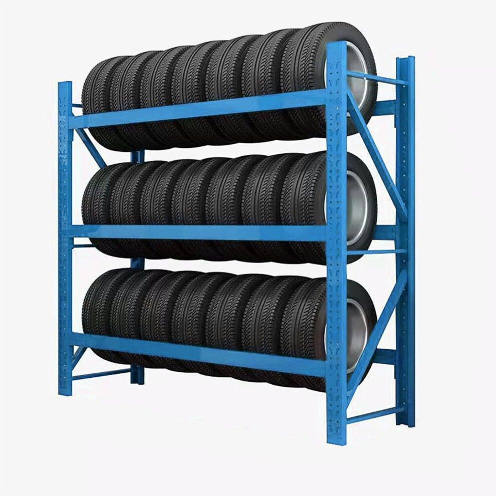 Adjustable Heavy Duty Tire Rack For Garage, Nonslip Steel Shelf For 13Â33 Inch Tires, 600Kg Capacity 9455672910729