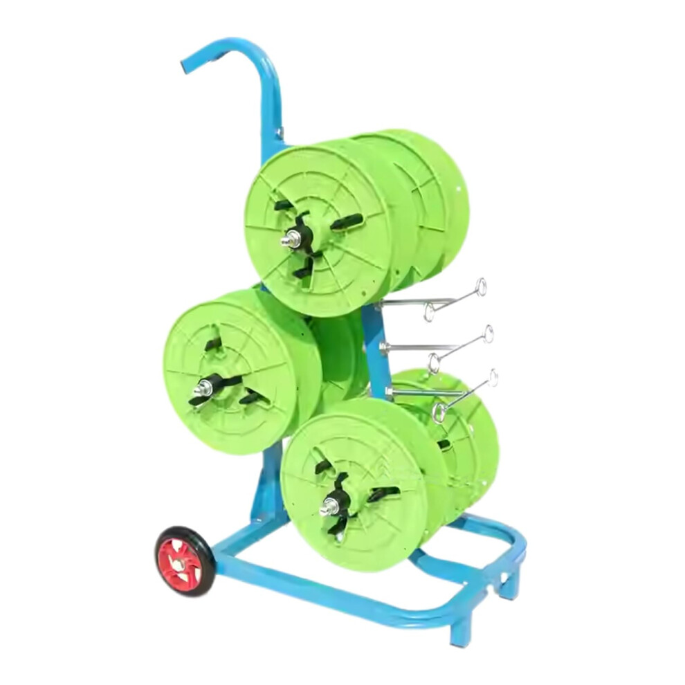 Heavy Duty Wire Spool Rack With Wheels, 6Spool Cable Reel Holder For Contractors, Tangle Dispensing 9092120413243
