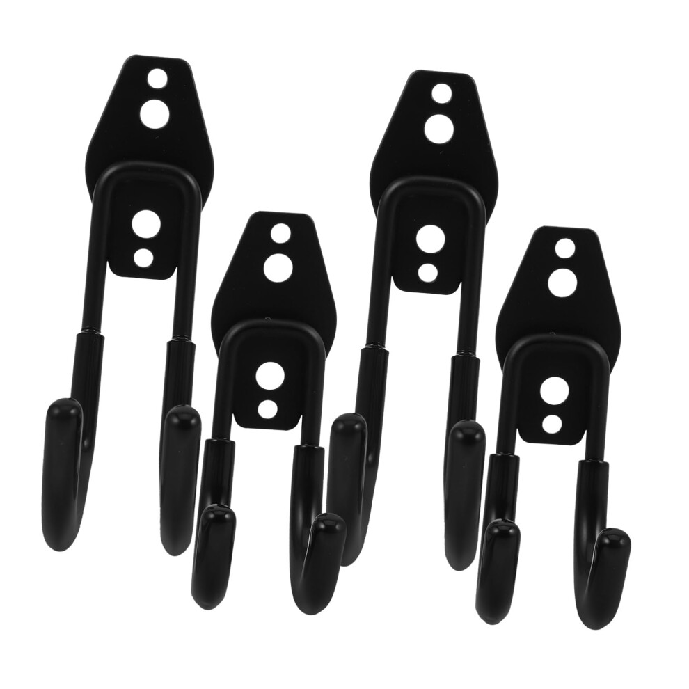 4Pcs Heavy Duty Garage Hooks With Antislip Coating For Tools, Ladders, Bikes, And Hoses 9455672910996