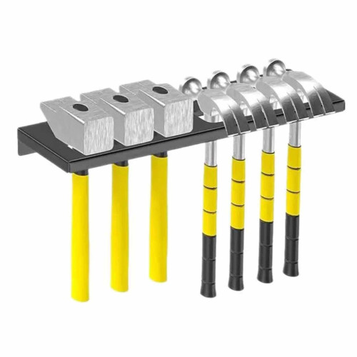 Wall Mounted Tool Rack Heavy Duty Metal Hammer Storage Organizer for Garage Workshop 2
