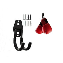 Wall Mount Boxing Glove Holder with Secure Double Hooks and AntiSlip PVC Coating for Home Gym