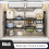 Adjustable Under Sink Organizer, 2 Tier Storage Rack with Removable Baskets, Fits Around Plumbing, Black 2