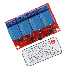 4 Channel Infrared Remote Relay Module 12V Control Switch Set