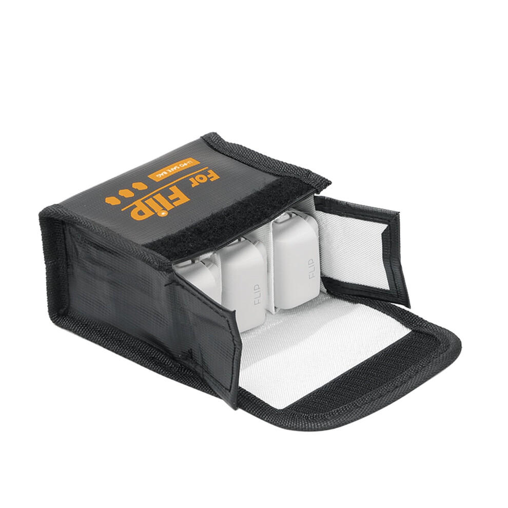 Lipo Safe Bag For Dji Flip Drone Batteries, Fireproof Explosionproof Storage Pouch With Triple Charging Safety Protection 9092120413823