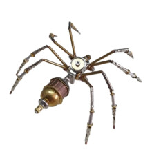 3D Metal Spider Model Kit Steampunk Mechanical Insect Puzzle for Adults Durable Decorative Collectible