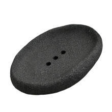 Soap Tray For Bathroom And Kitchen Sink Case-Dark Gray Oval