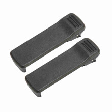 2 Stück Hochbelastbare schwarze Gürtelclips für tragbare Radio-Modelle GP3188, CP040 & Weitere