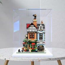 Acrylic Display Case for 10350 Street Corner, Clear Dustproof UV Protection Box with Open Door