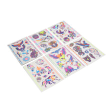 Leuchtende Temporary Tattoos für Kinder & Erwachsene, 20 Blätter, 21x14,5 cm