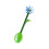 Glass Spoon Coffee Stirring Tool with-Flower spoon 1 blue 1