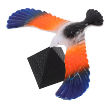 Balancing Eagle Toy with Pyramid Stand for Adults and Kids Vintage Desk Decor and Family Fun