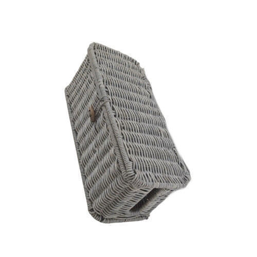 Solution de rangement élégante inspirée du rotin avec-S Gris